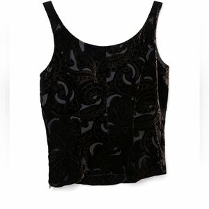 Elegant Reed Sleeveless Silk Blend Top (4) – Stunning Print